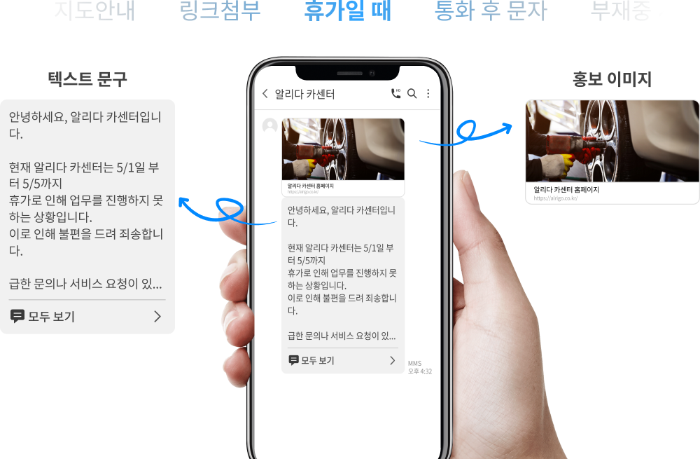 휴가일 때 설명